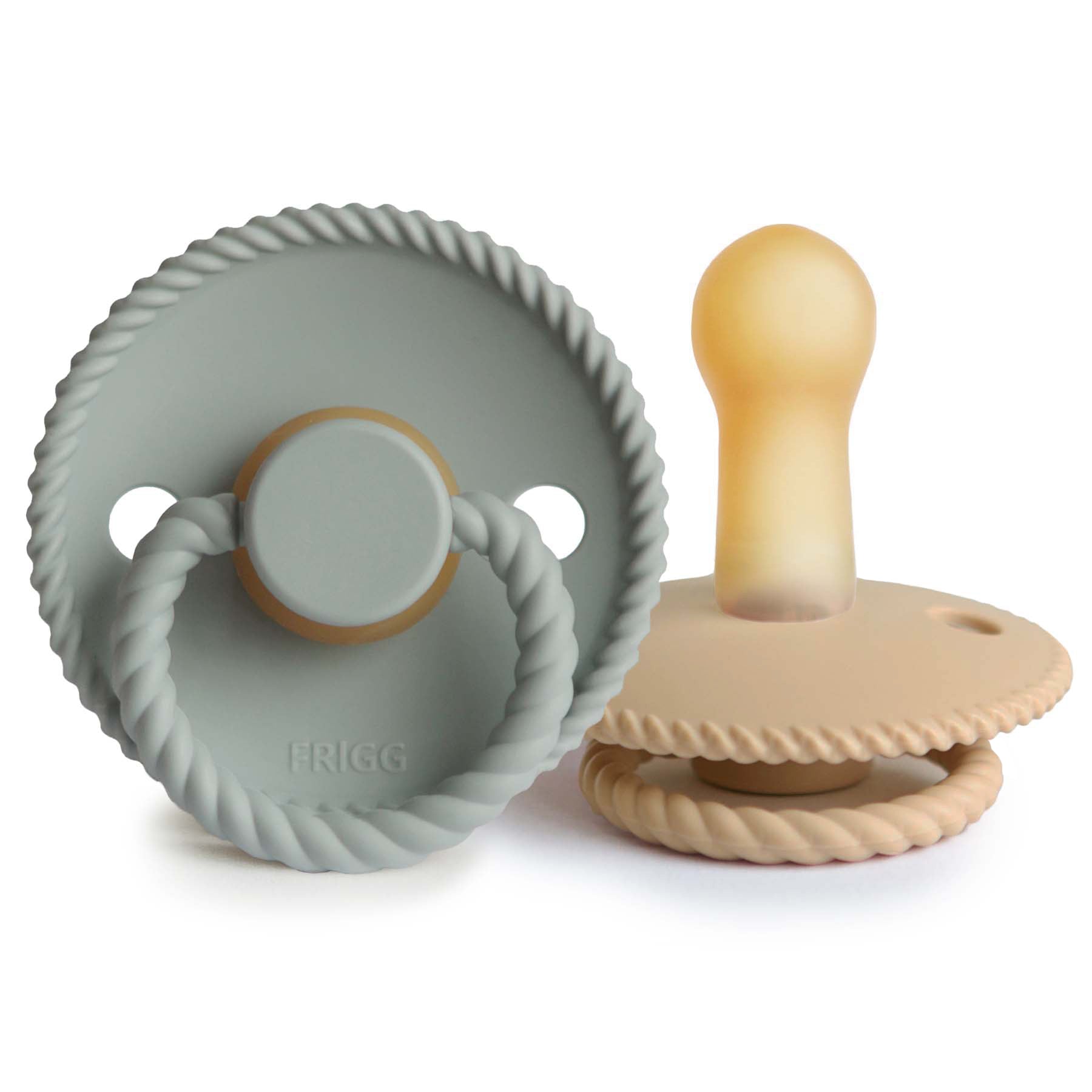 Image of FRIGG Rope Natural Rubber Pacifier 2-Pack